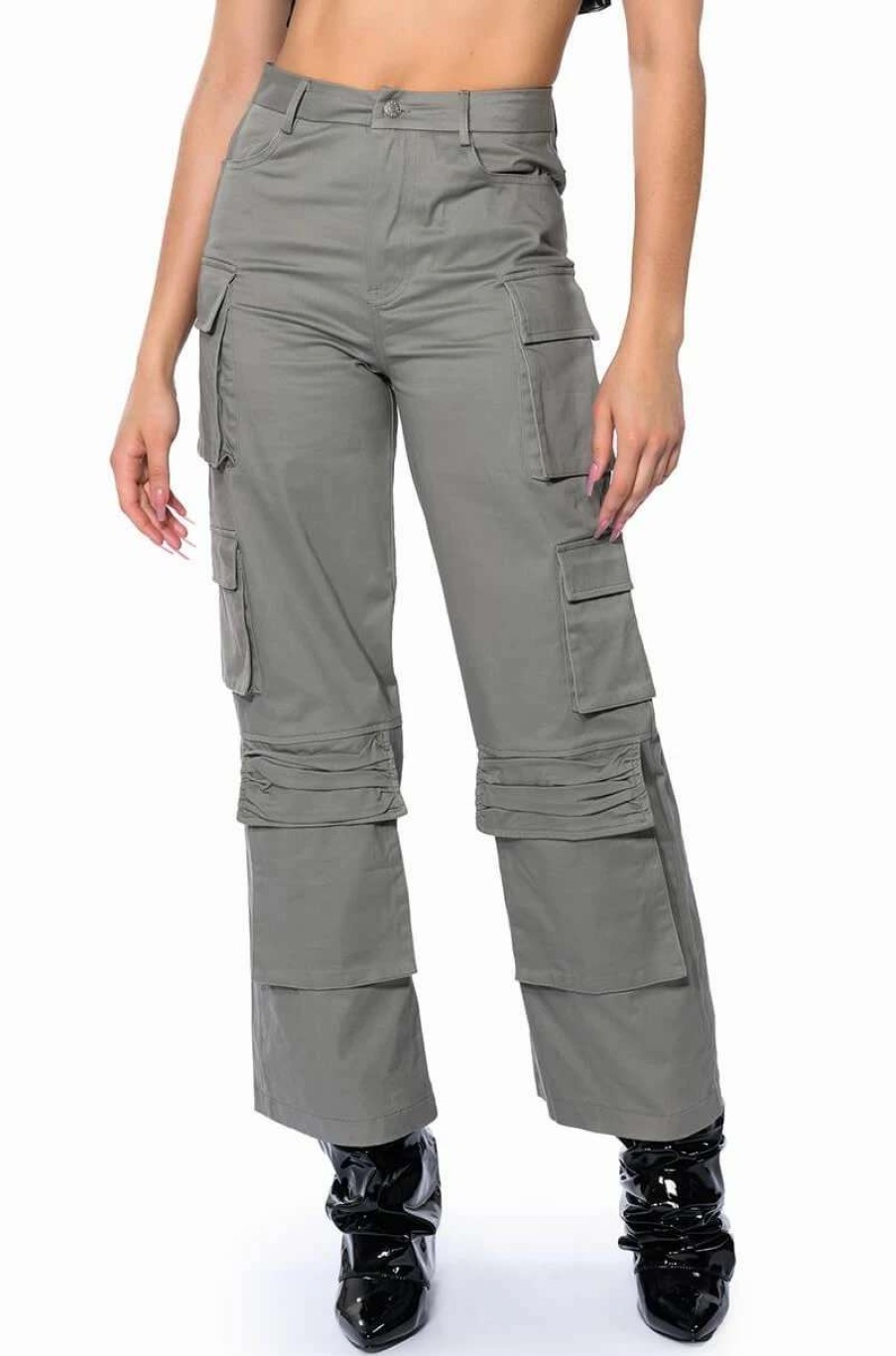 Pants * | Champion Of Everything Cargo Pants Grey