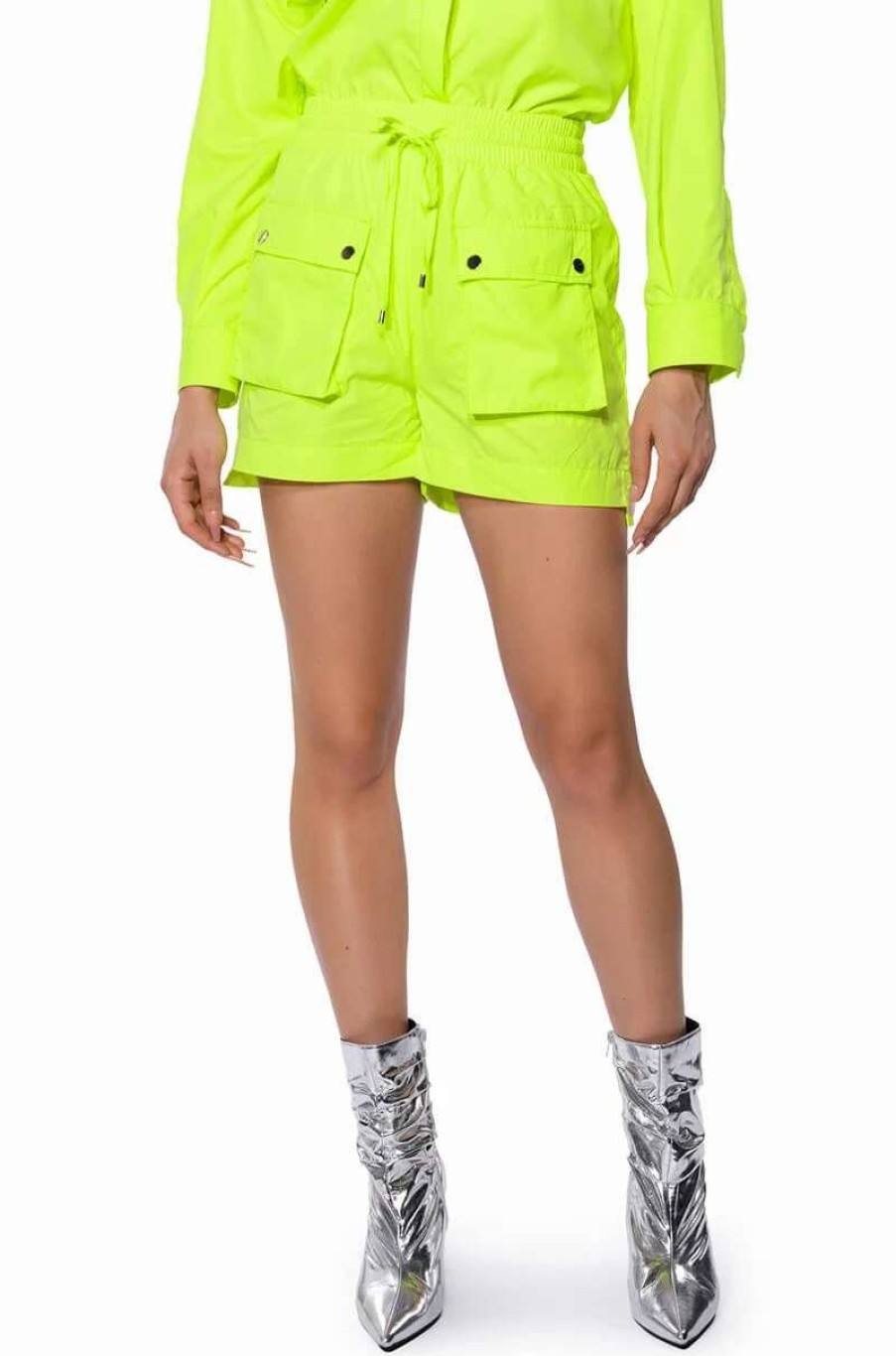 Two Piece Sets * | Kai Pull On Shorts Neon Yellow