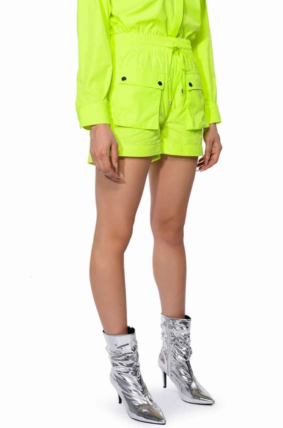 Two Piece Sets * | Kai Pull On Shorts Neon Yellow