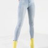 Denim * | Flex-Fit High Waisted Super Stretchy Skinny Jeans Light Blue Denim