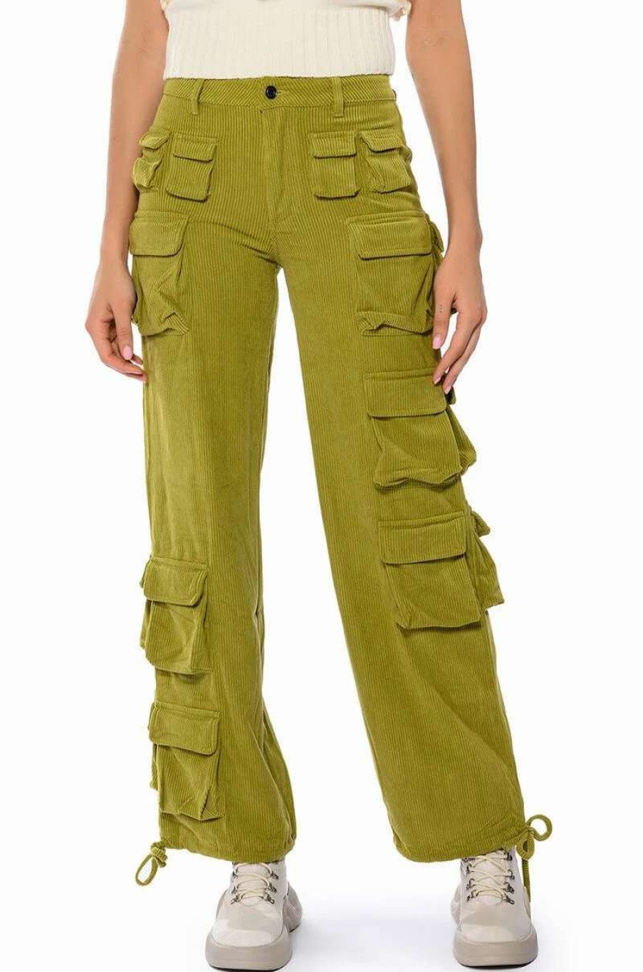 Pants * | Blakely Wide Leg Cargo Pant Green