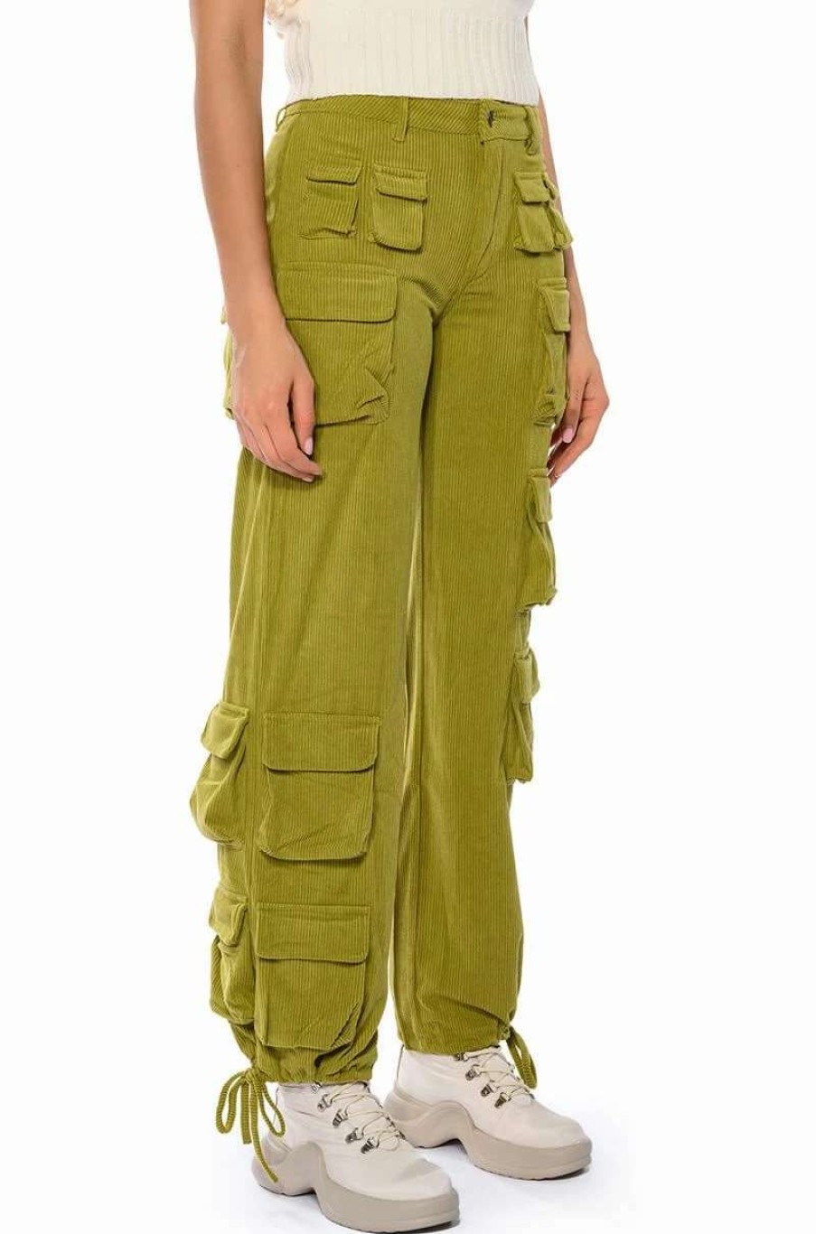 Pants * | Blakely Wide Leg Cargo Pant Green