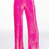 Pants * | Bright Bright Pink Sequin Trouser Fuchsia