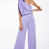 Rompers & Jumpsuits * | Downtown Disco Jumpsuit Light Purple