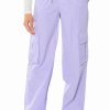 Pants * | Ivy Wide Leg Cargo Pant Light Purple