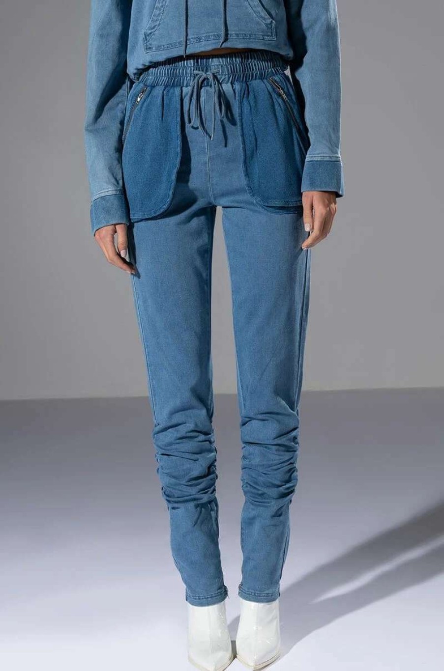 Denim * | You Oughta Know Denim Jogger Medium Blue Denim