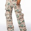 Denim * | Wildfire Cargo Pant Beige Multi