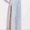 Denim * | Covered In Diamonds Relaxed Jeans Light Blue Denim