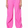 Pants * | Time To Relax Wide Leg Drawstring Pants Pink