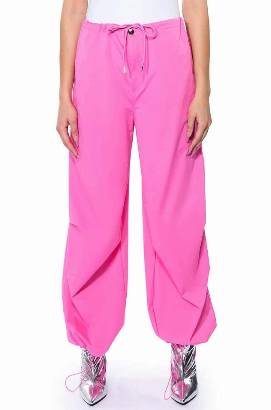 Pants * | Time To Relax Wide Leg Drawstring Pants Pink