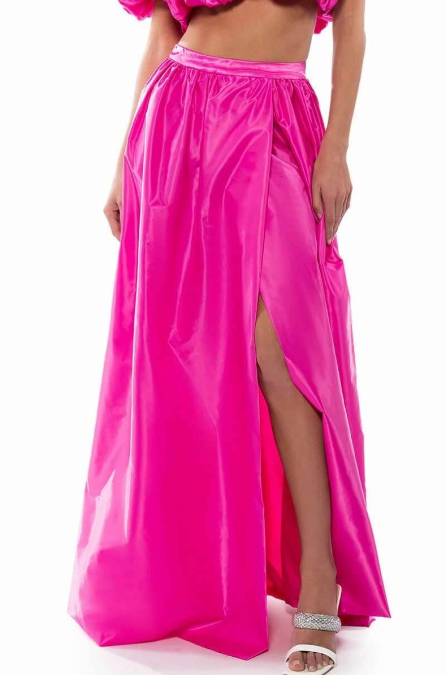 Two Piece Sets * | Dress Like Royalty Full Volume Maxi Skirt Pink