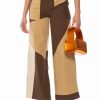 Pants * | Lexi Wide Leg Jogger Brown Multi