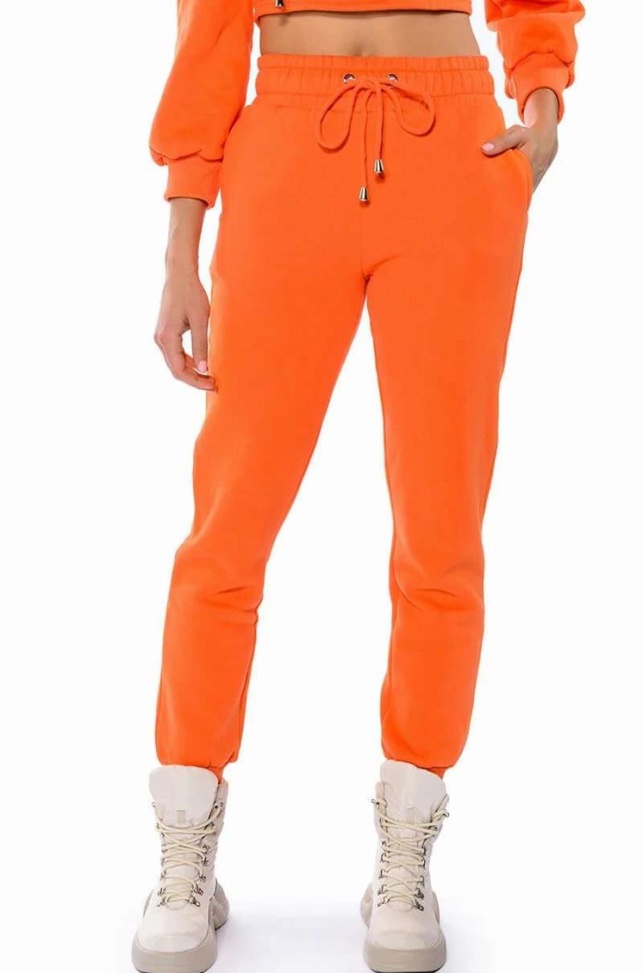 Two Piece Sets * | Guilty By Association Jogger Orange