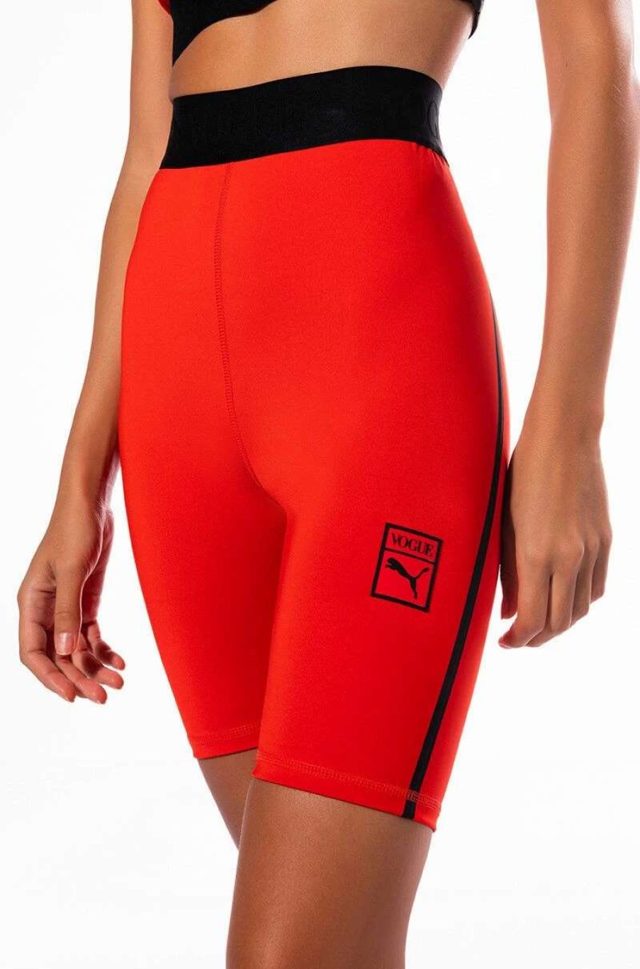 Two Piece Sets * | Puma X Vogue Tight Shorts Red Multi