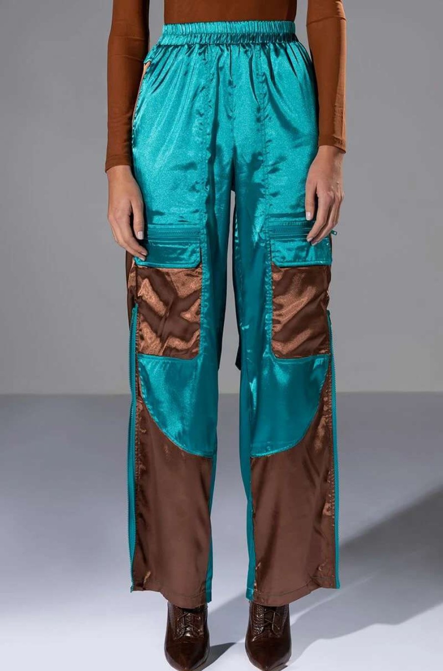 Pants * | My Type Lightweight Pull On Pant Brown Multi