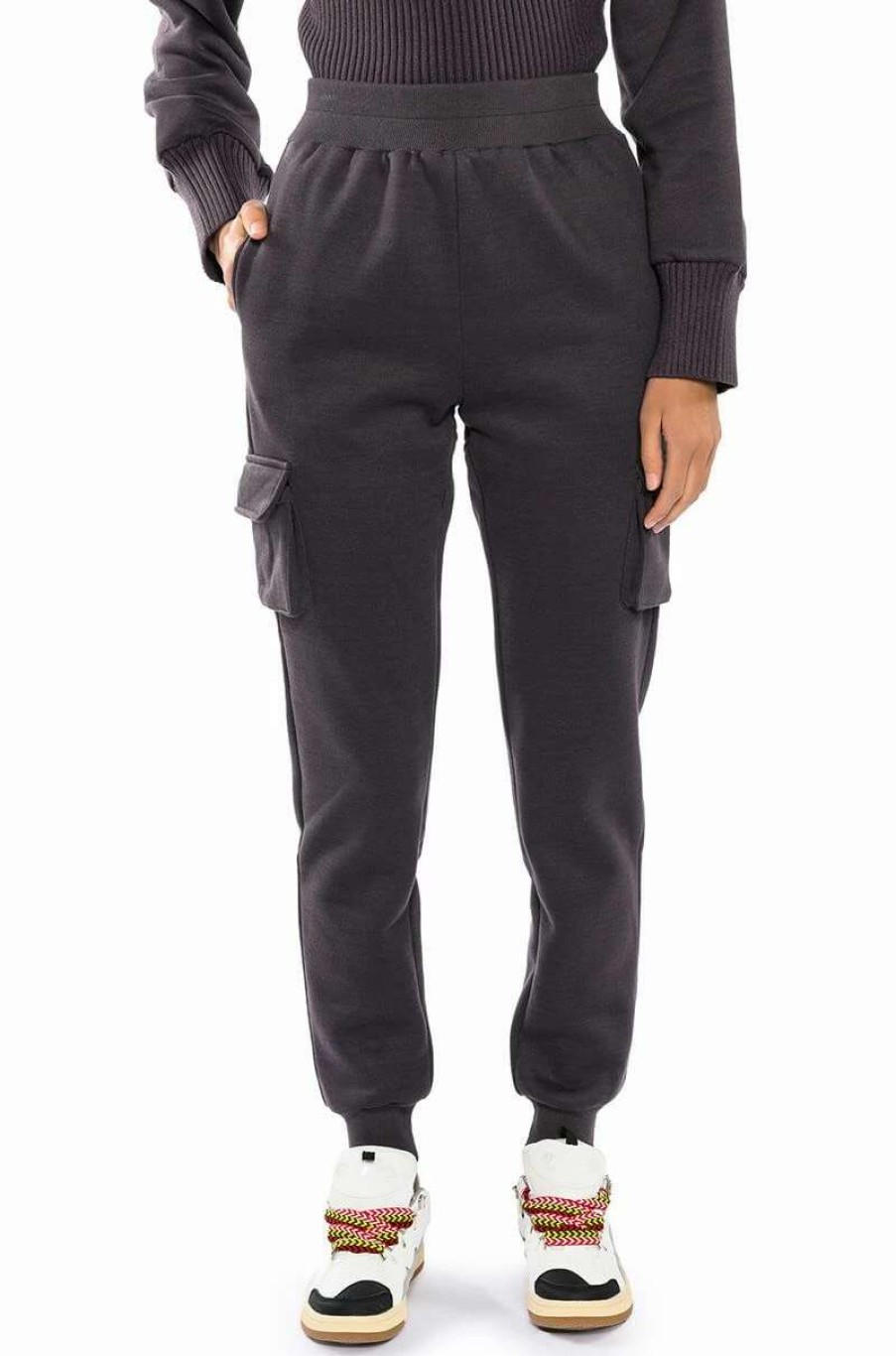 Pants * | Carbon Lux Sweatpant Charcoal Grey