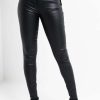 Pants * | On Duty Vegan Leather Lace Up Skinny Pants With 4 Way Stretch