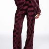 Two Piece Sets * | Crinkle Satin Palazzo Pant Dark Purple