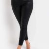 Pants * | On Duty Vegan Leather High Rise Skinny Pants Black