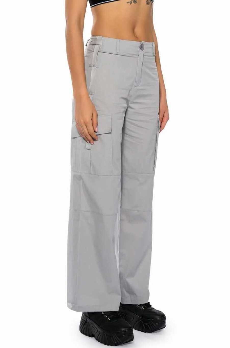 Pants * | Margot Wide Leg Trouser Grey