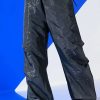 Pants * | Zona Oversized Parachute Pants Charcoal Grey