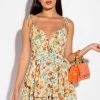 Rompers & Jumpsuits * | Everything And More Floral Romper Yellow Multi