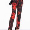 Two Piece Sets * | Hard To Handle Floral Trousers Red