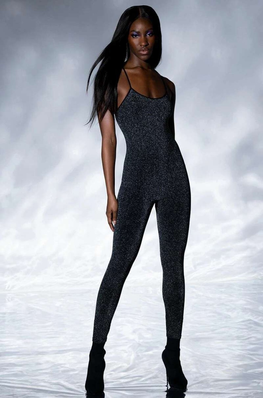 Rompers & Jumpsuits * | Best With Everything Catsuit Black Grey