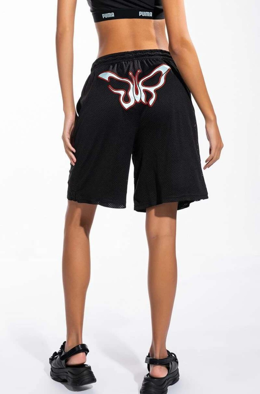 Two Piece Sets * | Puma X Dua Lipa Basketball Shorts Black