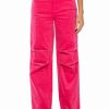 Pants * | Not A Secret Relaxed Corduroy Pants Pink