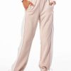 Two Piece Sets * | Listen Up Color Block Wide Leg Sweatpant Beige