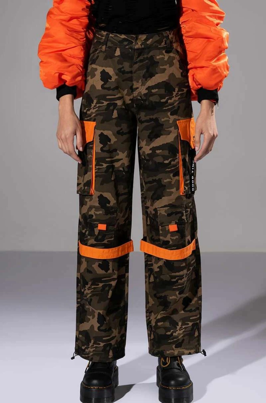 Denim * | Bank On Me Relaxed Cargo Jeans Camo