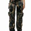 Pants * | Bonne Soiree Camo Cargo Pants Green Camo