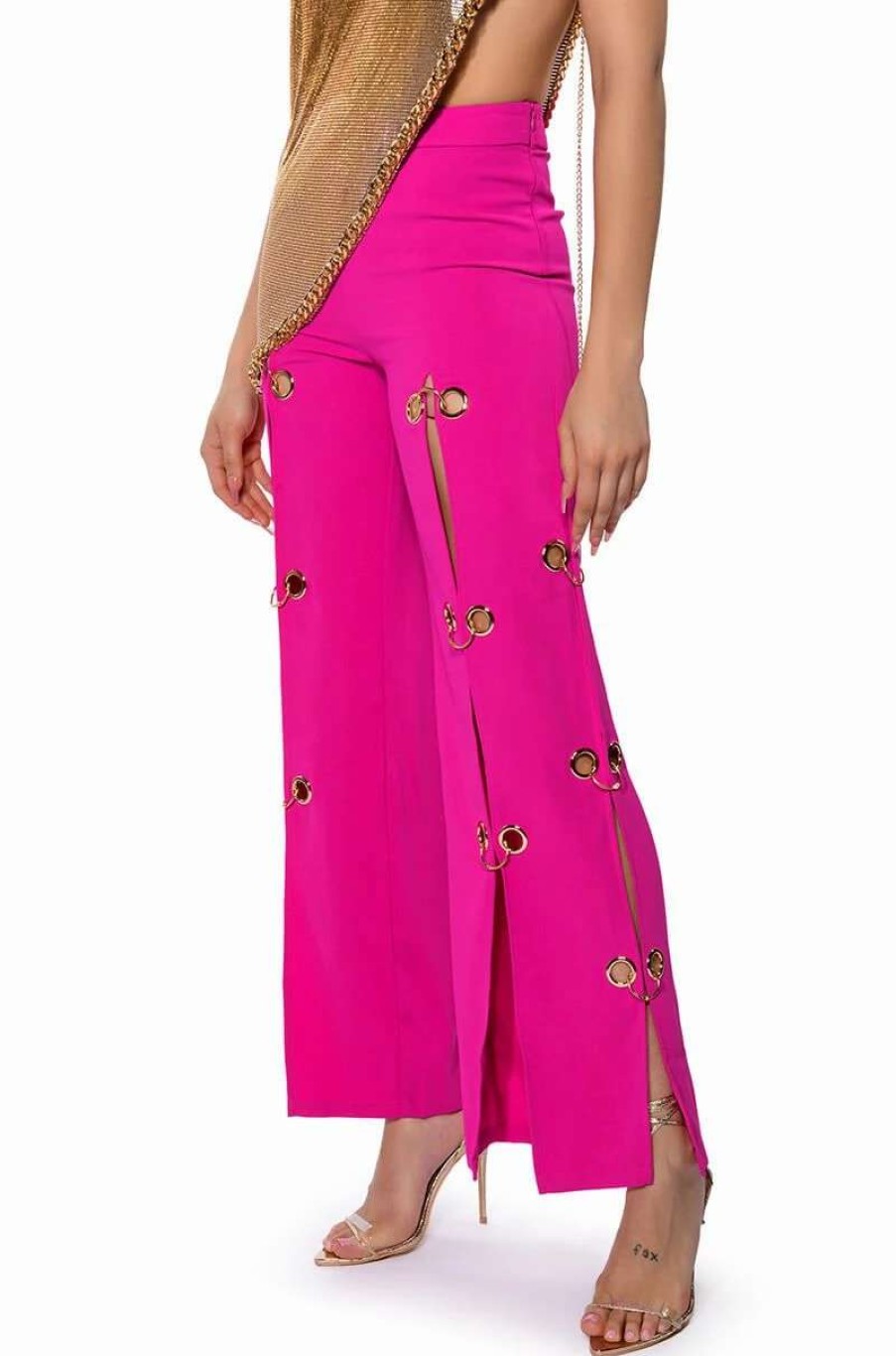 Pants * | Jenny Grommet Trousers Pink