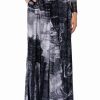 Pants * | Paradise Abstract Wide Leg Pant Silver Multi