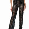 Pants * | Senorita Embellished Straight Leg Pant In Black