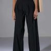 Pants * | That Girl Straight Leg Corset Pant Black