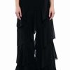 Pants * | Loren Ruffle Detailed Pants Black