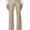 Pants * | Off Duty Faux Leather Coated Straight Leg Pant Light Brown