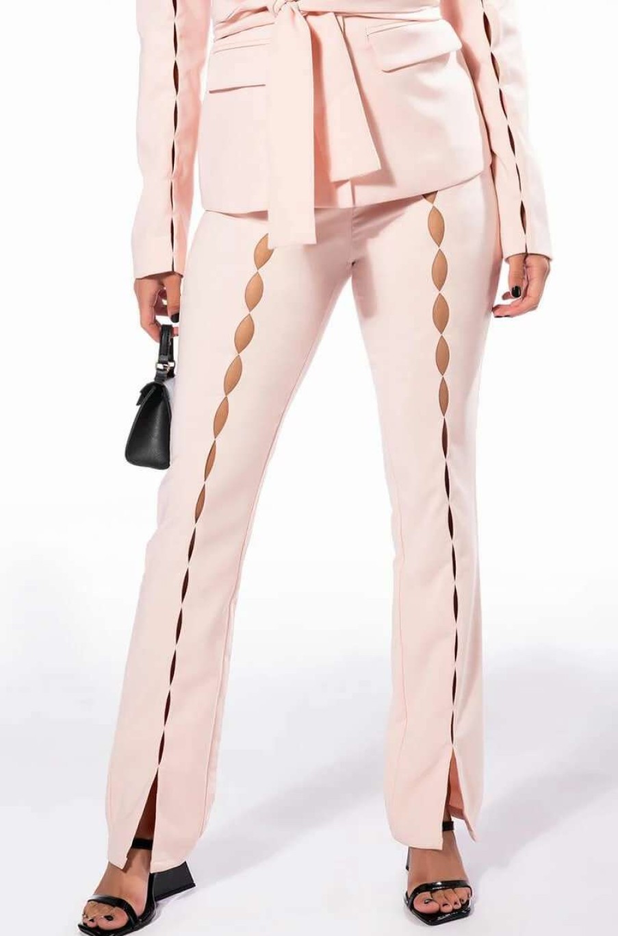 Two Piece Sets * | Tino Small Keyhole Trouser Light Pink