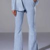 Pants * | Suede Big Booty Pants Light Blue