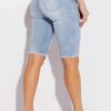 Denim * | Flex Fit Extreme Stretch Distressed Bermuda Shorts