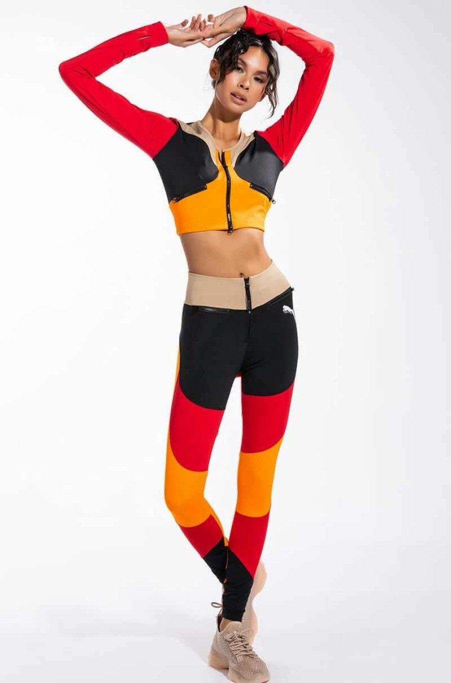 Two Piece Sets * | Puma Multi Color Love Legging Red Multi