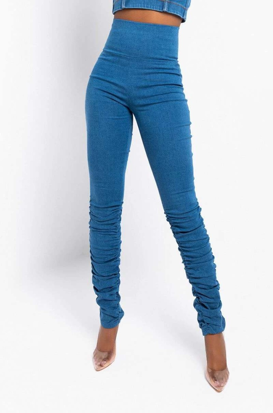 Denim * | X.O High Rise Stacked Denim