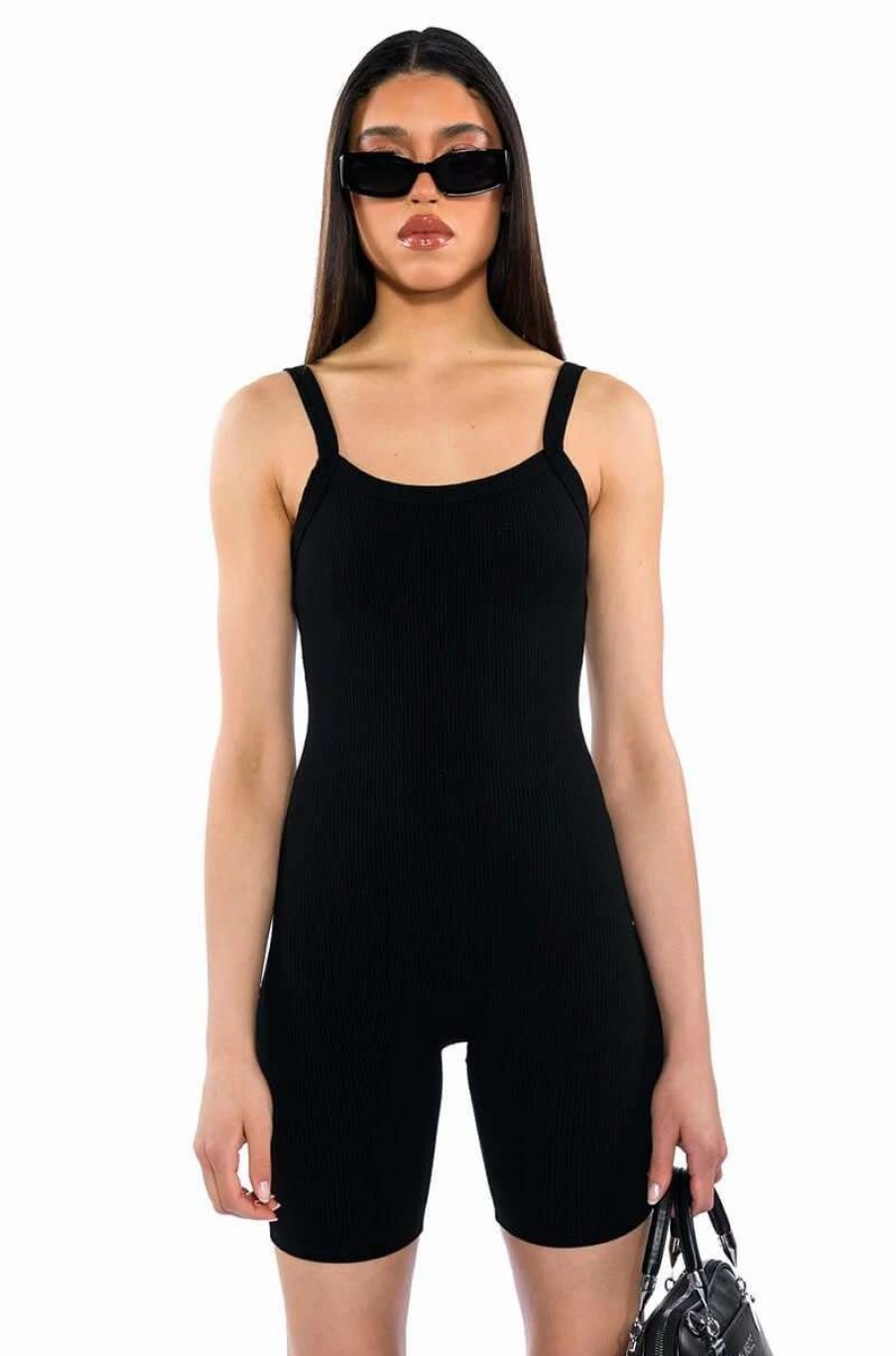 Rompers & Jumpsuits * | Jenna Classic Scoop Back Romper Black