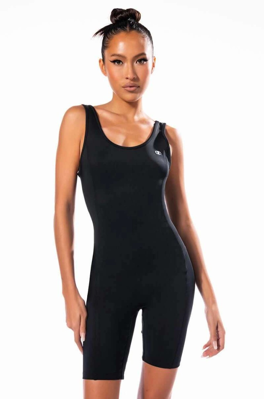 Rompers & Jumpsuits * | Champion Bodycon All-In-One Romper Black