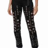 Pants * | Too Much For You Hardware Detailed Pants Black