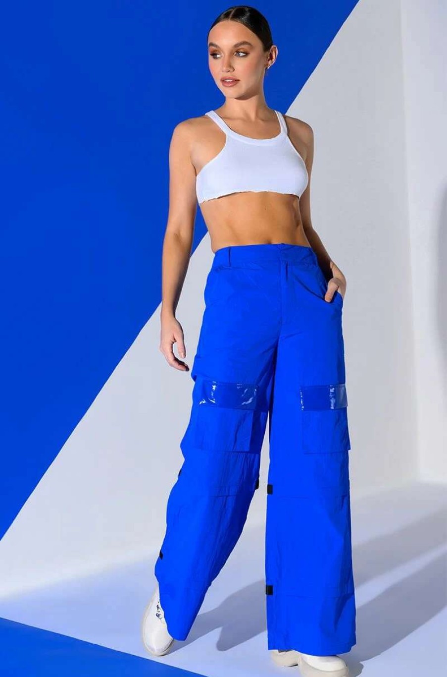 Pants * | Life'S A Breeze Lightweight Cargo Pant Blue