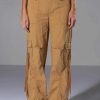 Pants * | All In A Days Work High Rise Cargo Pant Light Brown