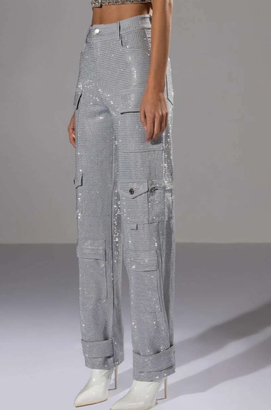 Pants * | Ammo Bonne Soiree Rhinestone Cargo Pants